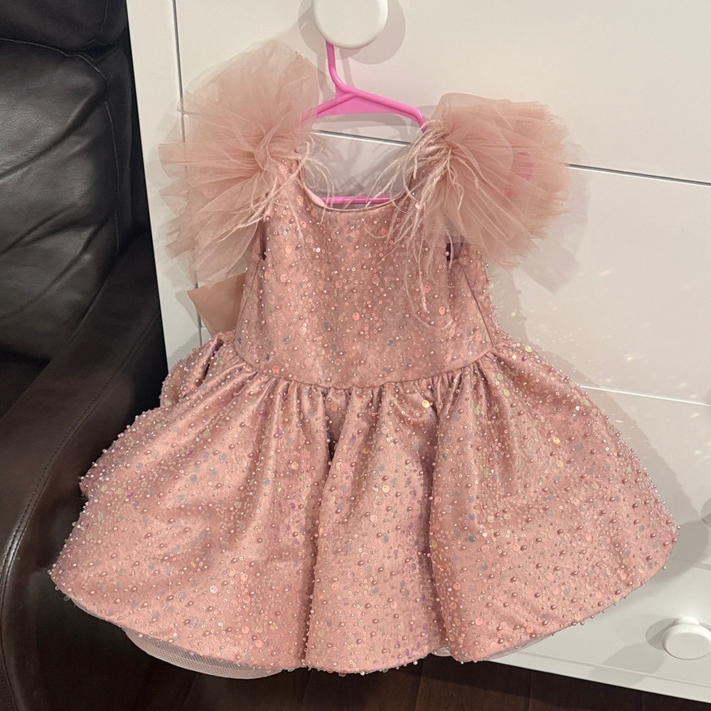 Sparkling Pink Tulle Dress